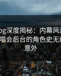 糖心vlog深度揭秘：内幕风波背后，大V在演唱会后台的角色史无前例令人意外