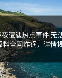 明星在深夜遭遇热点事件 无法自持，51爆料全网炸锅，详情揭秘
